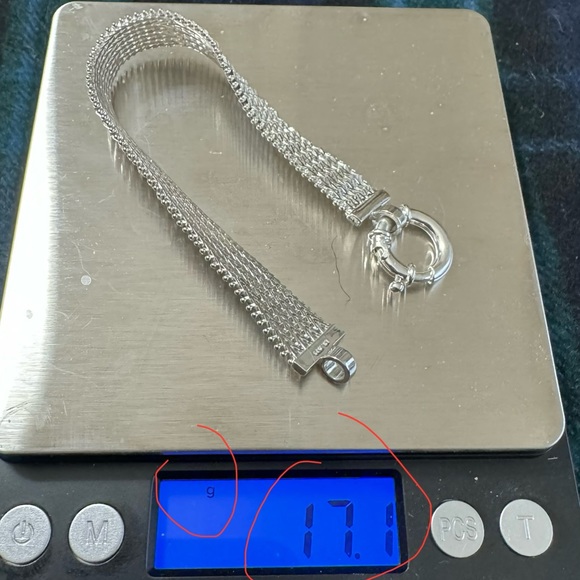 Imperial sterling silver bracelet sparkling miniature mirrors (sold on QVC) - Picture 1 of 12